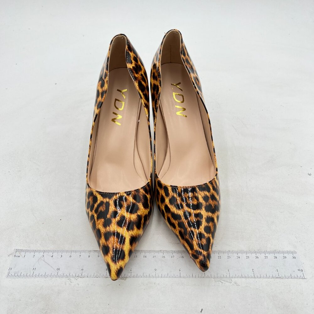 Ydn Leopard Print Pointed Toe Stiletto Heel Pumps… - image 3